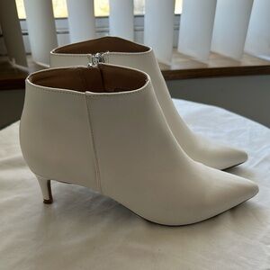 A New Day White Ankle Boots Size 6.5